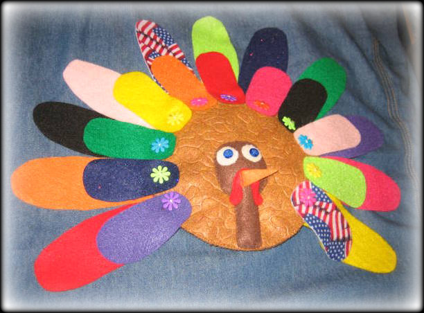 How to Make a Button Thanksgiving Turkey Craft