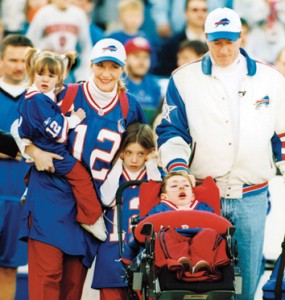 Jill Kelly, wife of former Buffalo Bills quarterback, talks about what her family learned from Hunter, their son with special needs.
