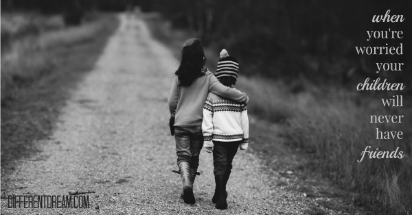 In today's post, guest blogger Laurie Wallin provides four tips for when you're worried your child will never have friends.