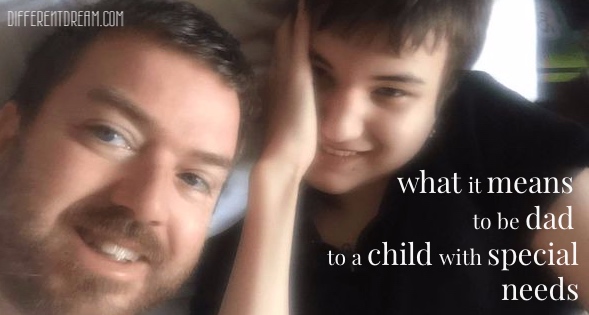 Mark Arnold describes life from a dad's perspective as the parent of a child with special needs and from talking with other dads doing the same.