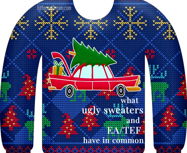 Ugly Sweater Cookie Contests and EA/TEF Memories