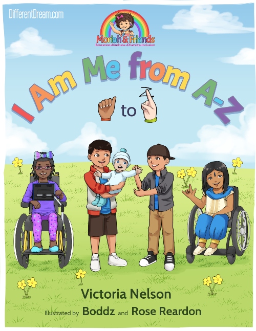 Moriah and Friends is a new kind of book series for kids. It's latest offering "I Am Me" features kids with disabilties and special needs.