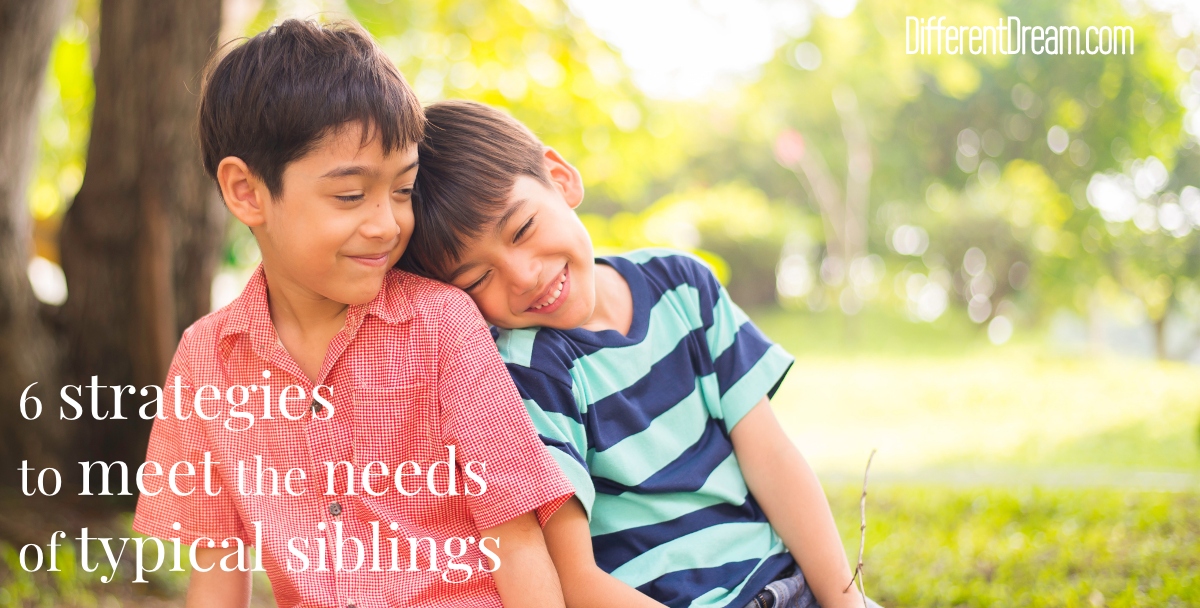 These strategies to meet the needs of typical siblings can make a big difference in the lives of all the children in your caregiving families.