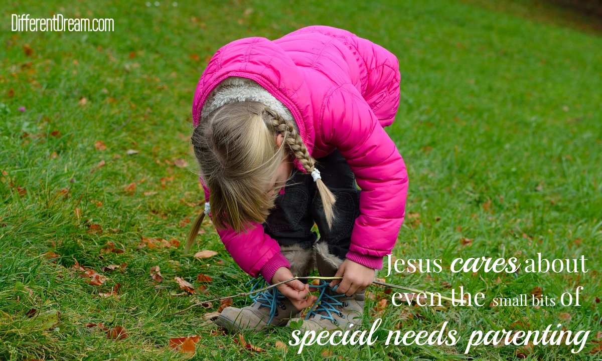 When it comes to raising kids with special needs, caregiving parents can be sure that Jesus cares about the small things.