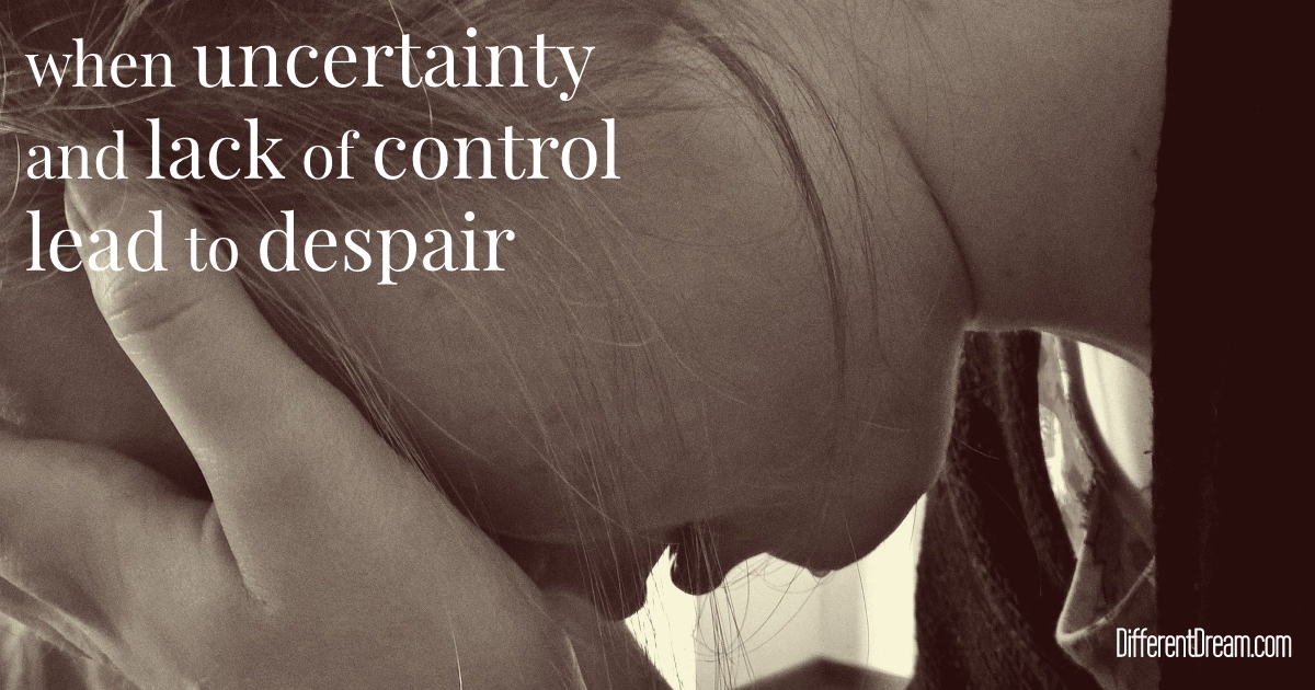 The uncertainty and lack of control caregivers experience can lead to despair. When you feel hopeless, take time to process your emotions.