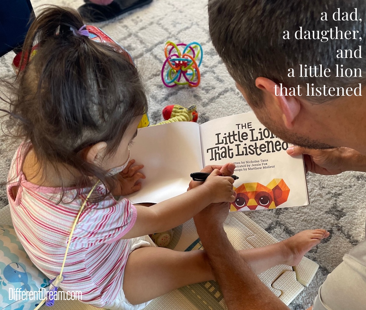 Author Nicolas Tana tells readers about the little girl behind his new children's book, The Little Lion that Listened.